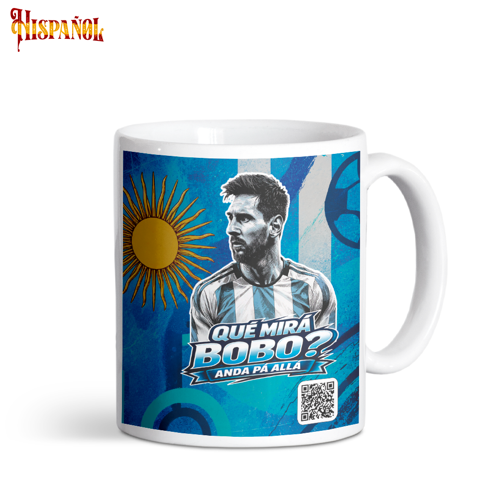 Taza "¿Qué Mirá Bobo?, Andá Pa Allá"