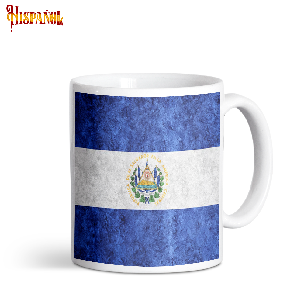 Taza El Salvador - Bandera y Escudo Nacional