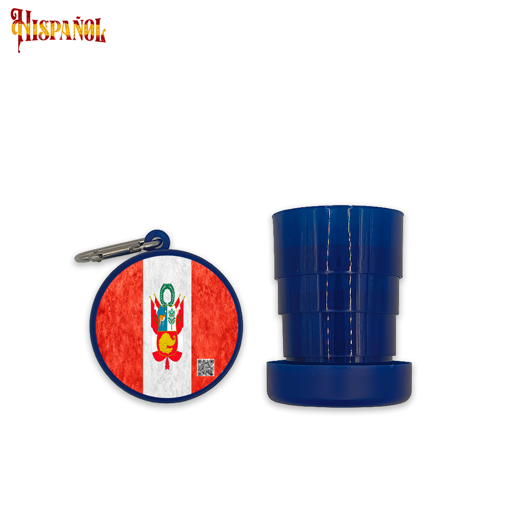 Vaso Portátil Peru - Bandera y Escudo Nacional