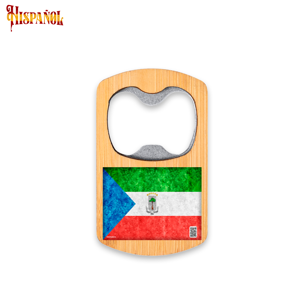 Abridor de Botellas Guinea Ecuatorial - Bandera y Escudo Nacional