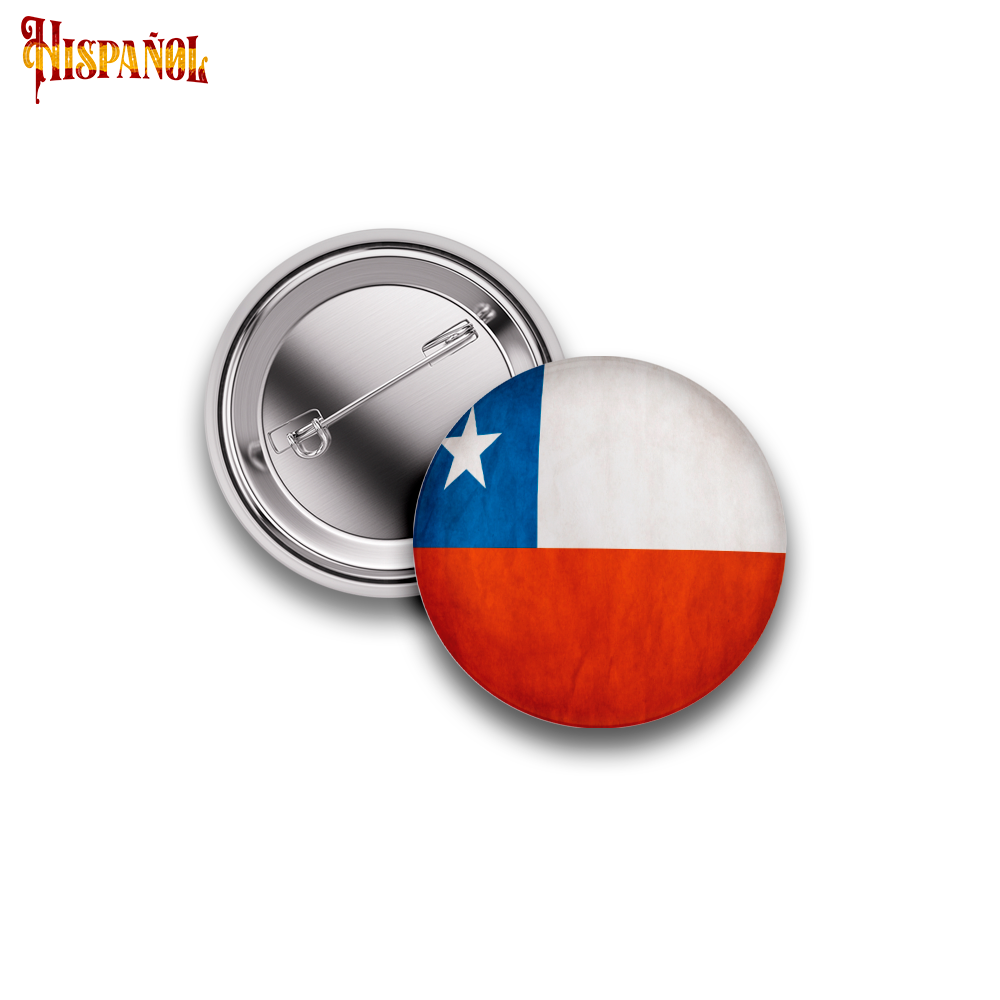 Pin Chile - Bandera y Escudo Nacional