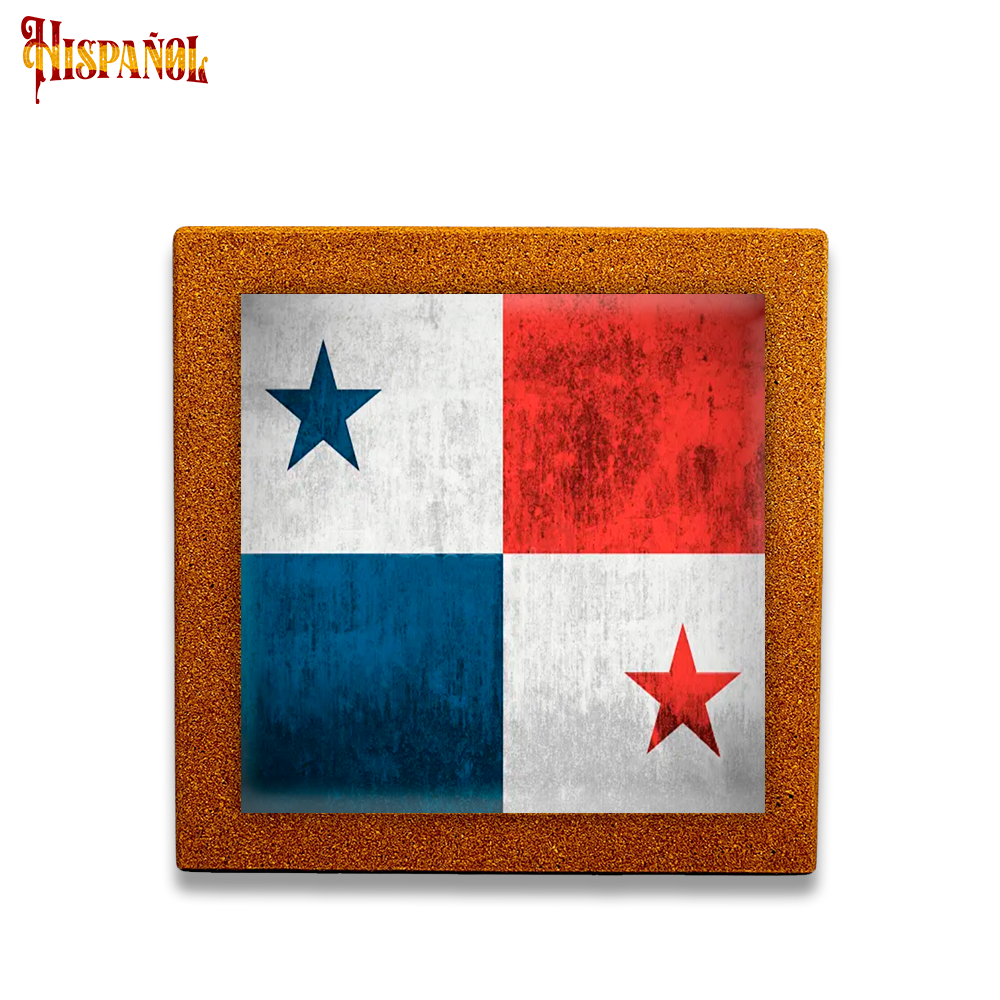 Baldosa Panamá - Bandera y Escudo Nacional