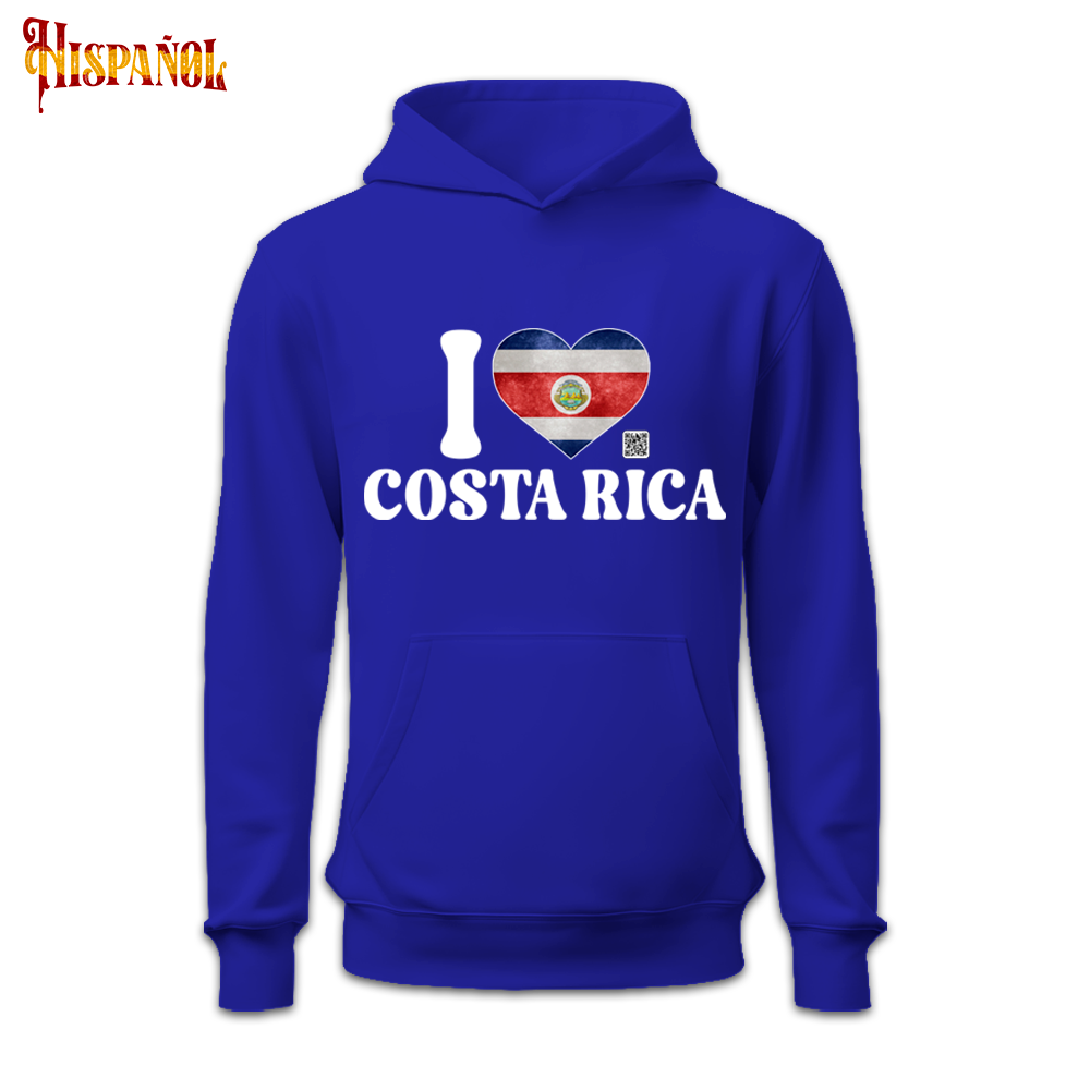 Sudadera con Capucha Bandera Costa Rica