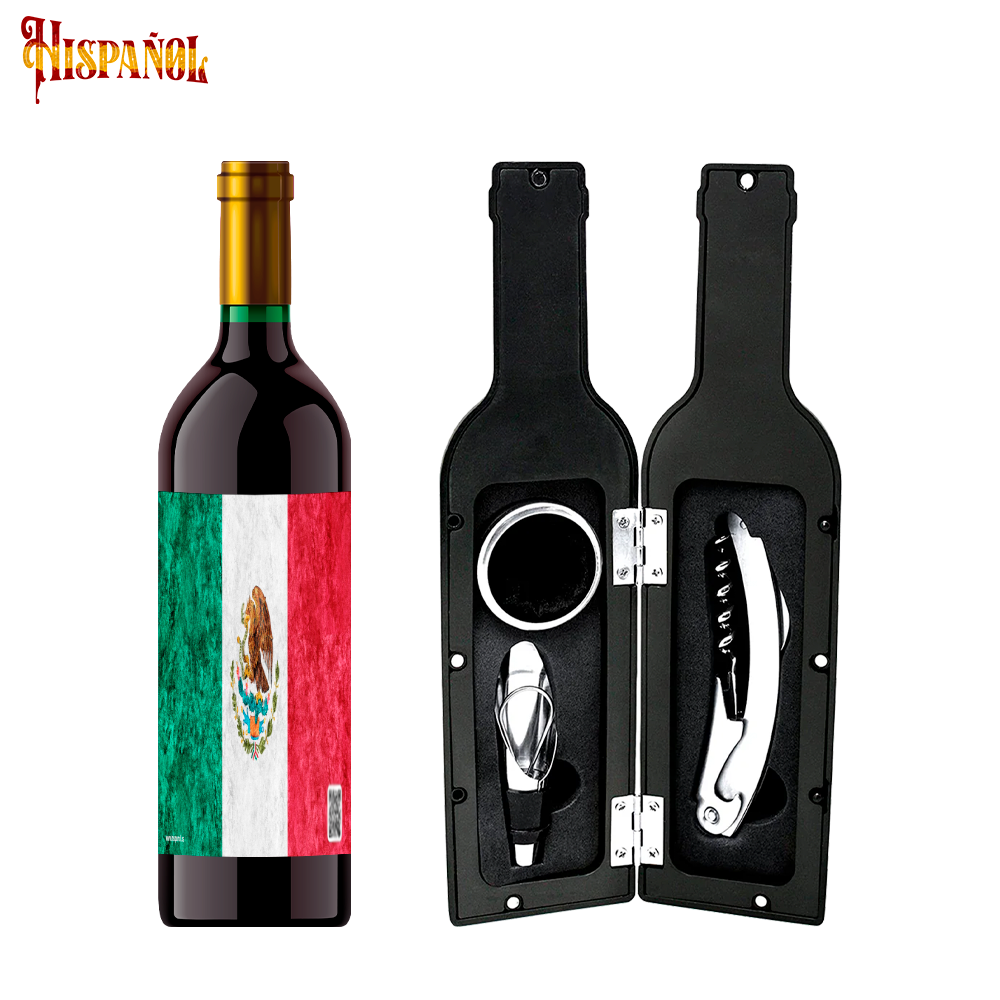 Kit Sacacorchos México - Bandera y Escudo Nacional