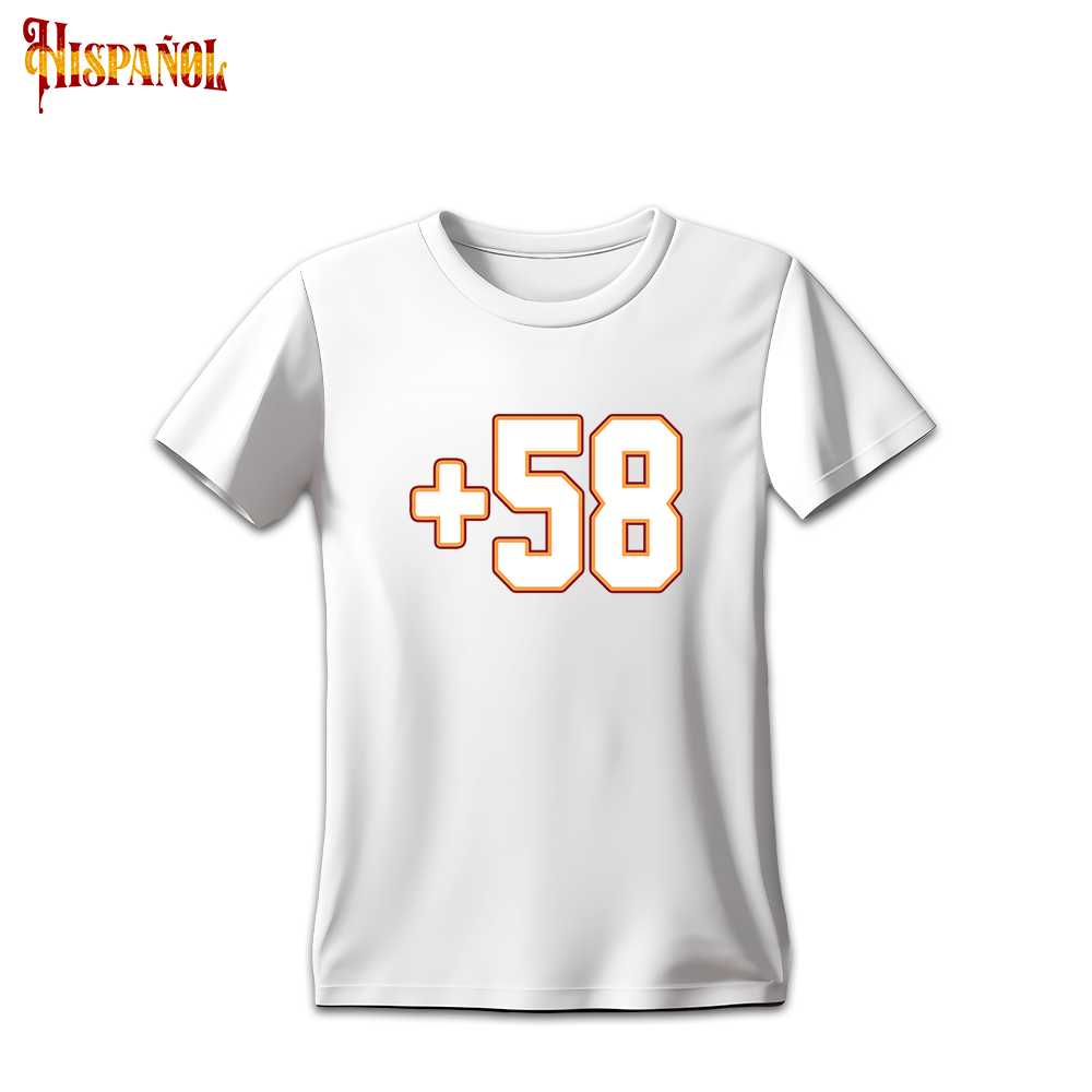 Camiseta +58 Venezuela béisbol