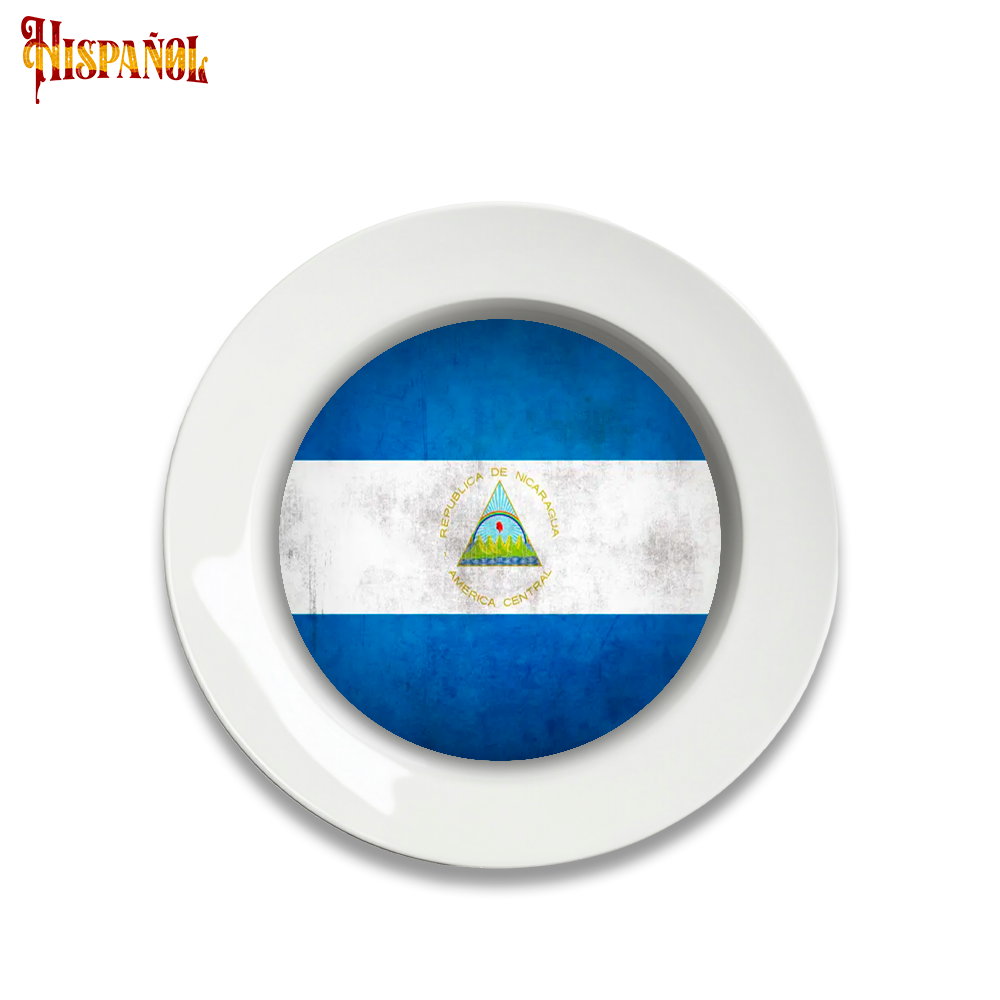 Plato Nicaragua - Bandera y Escudo Nacional