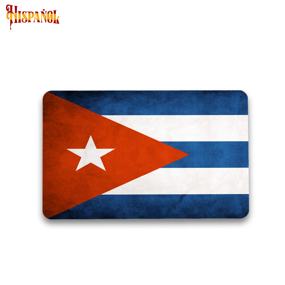 Pegatina Cuba - Bandera y Escudo Nacional