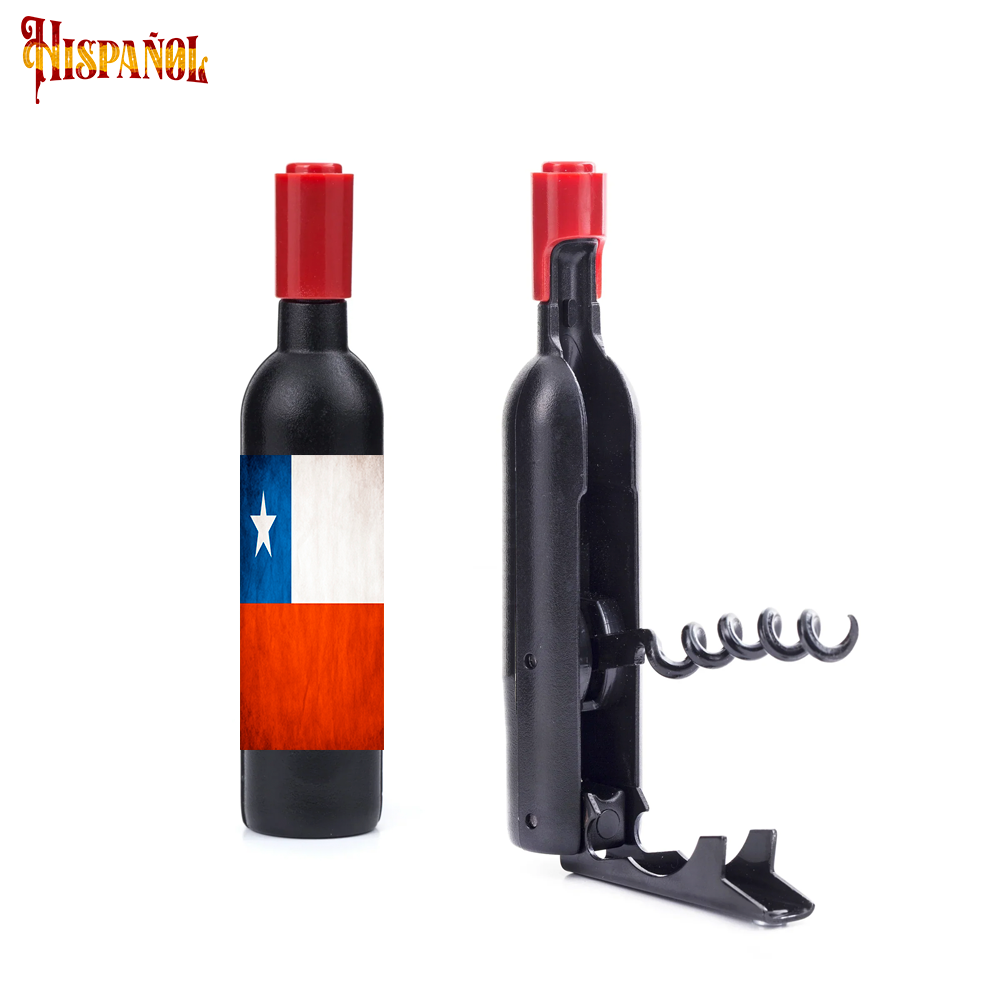 Sacacorchos Chile - Bandera y Escudo Nacional