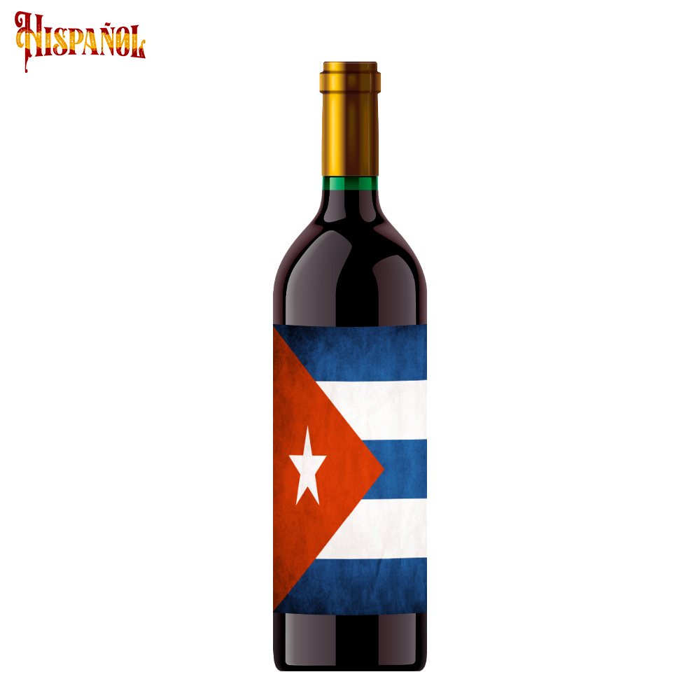 Vino Tinto Cuba - Bandera y Escudo Nacional