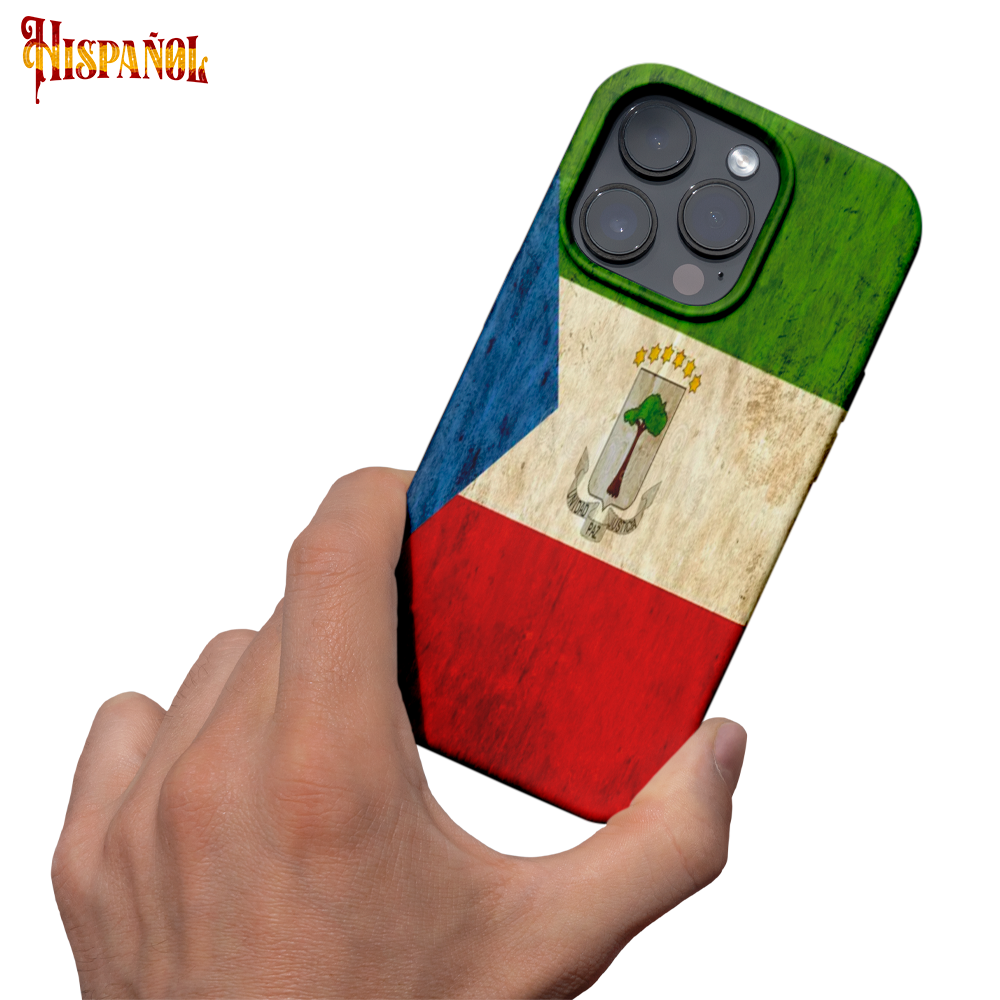Funda Móvil Guinea Ecuatorial - Bandera y Escudo Nacional