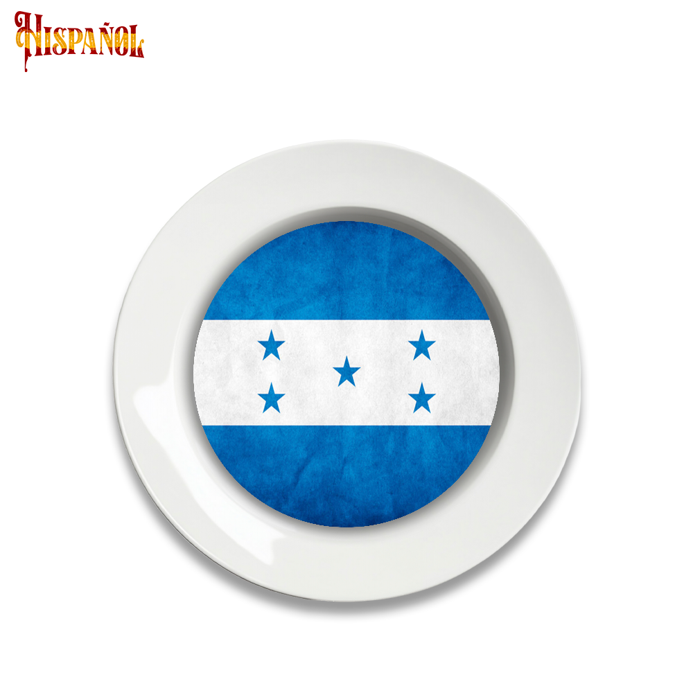 Plato Honduras - Bandera y Escudo Nacional