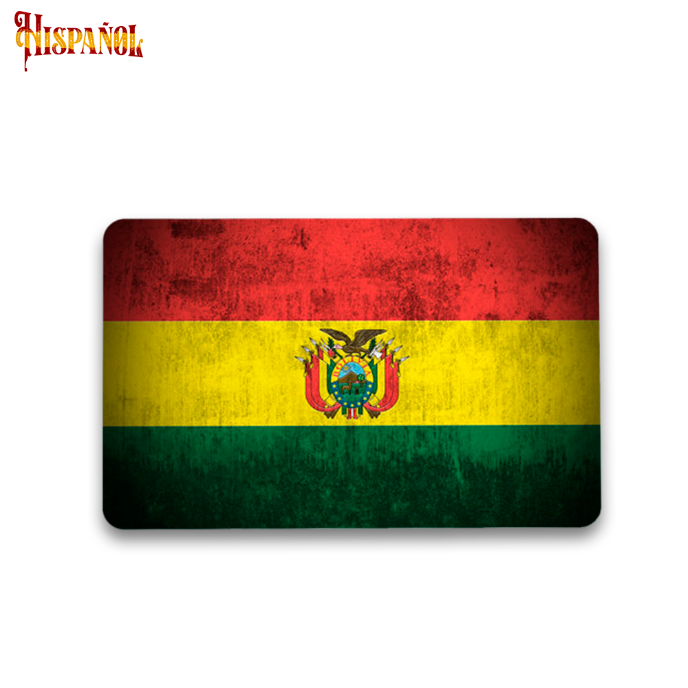 Pegatina Bolivia - Bandera y Escudo Nacional
