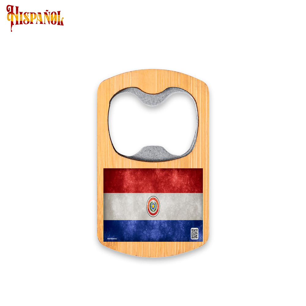 Abridor de Botellas Paraguay - Bandera y Escudo Nacional
