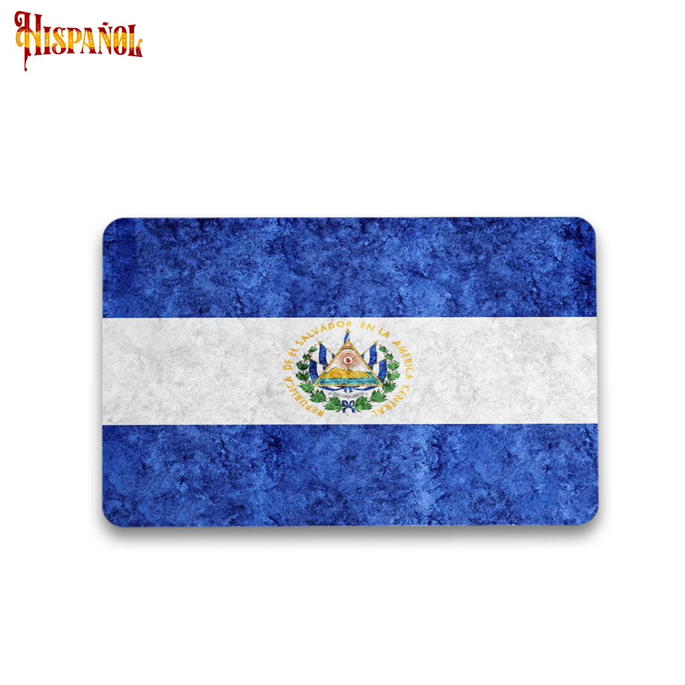Pegatina El Salvador - Bandera y Escudo Nacional
