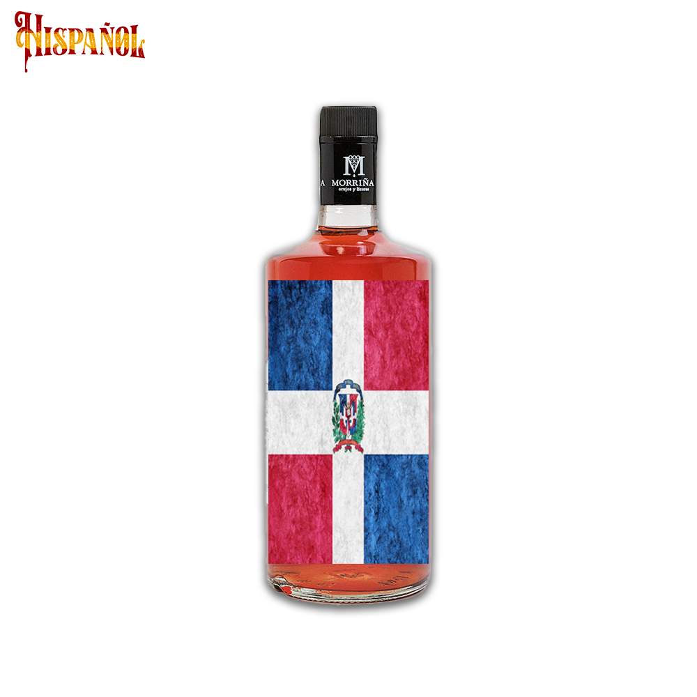 Pacharán República Dominicana - Bandera y Escudo Nacional