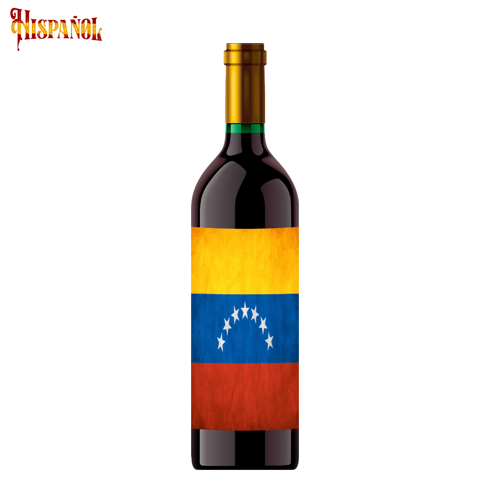 Vino Tinto Venezuela - Bandera y Escudo Nacional