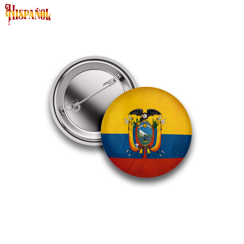Pin Ecuador - Bandera y Escudo Nacional