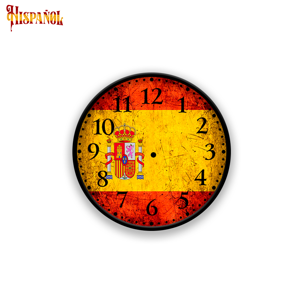 Reloj de Pared España - Bandera y Escudo Nacional