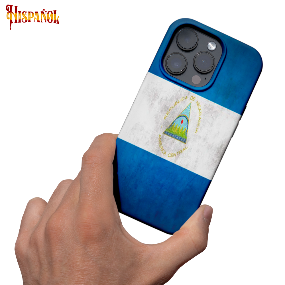 Funda Móvil Nicaragua - Bandera y Escudo Nacional