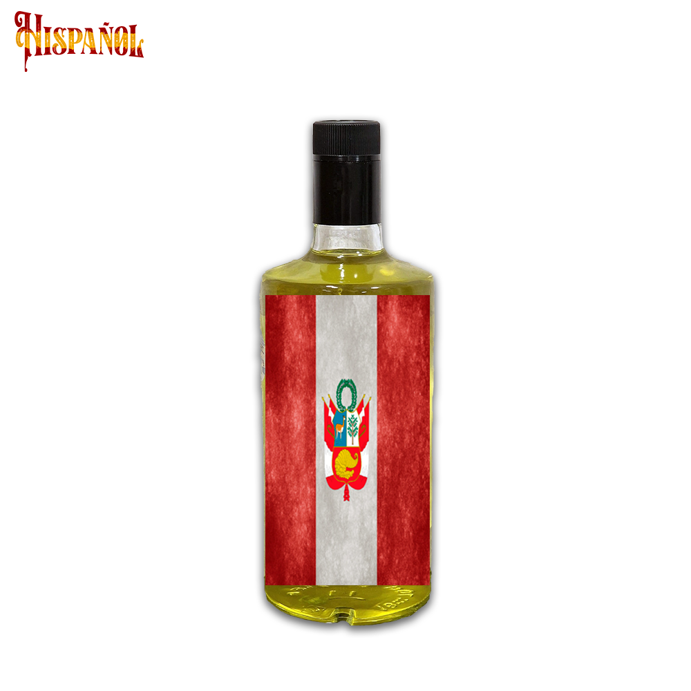 Licor de Hiervas Perú - Bandera y Escudo Nacional