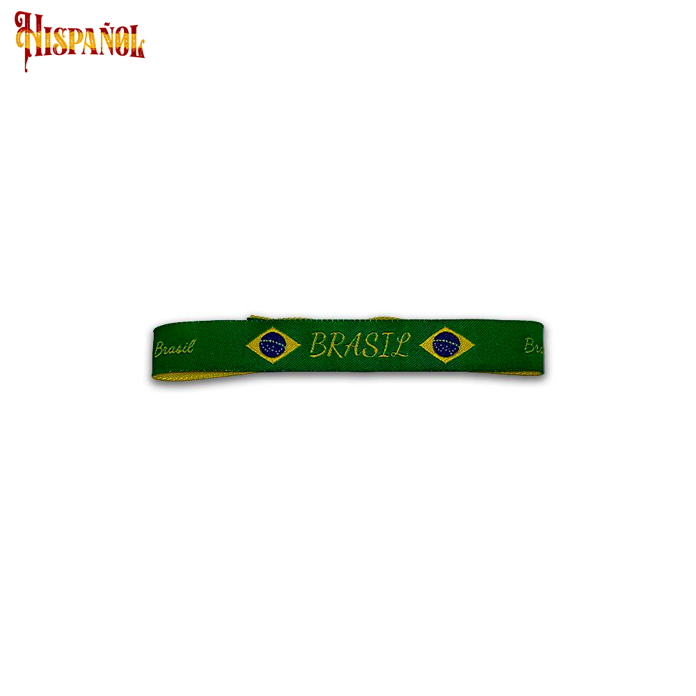 Pulsera Brasil- Bandera y Escudo Nacional
