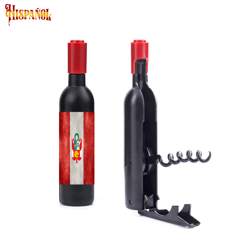 Sacacorchos Perú - Bandera y Escudo Nacional