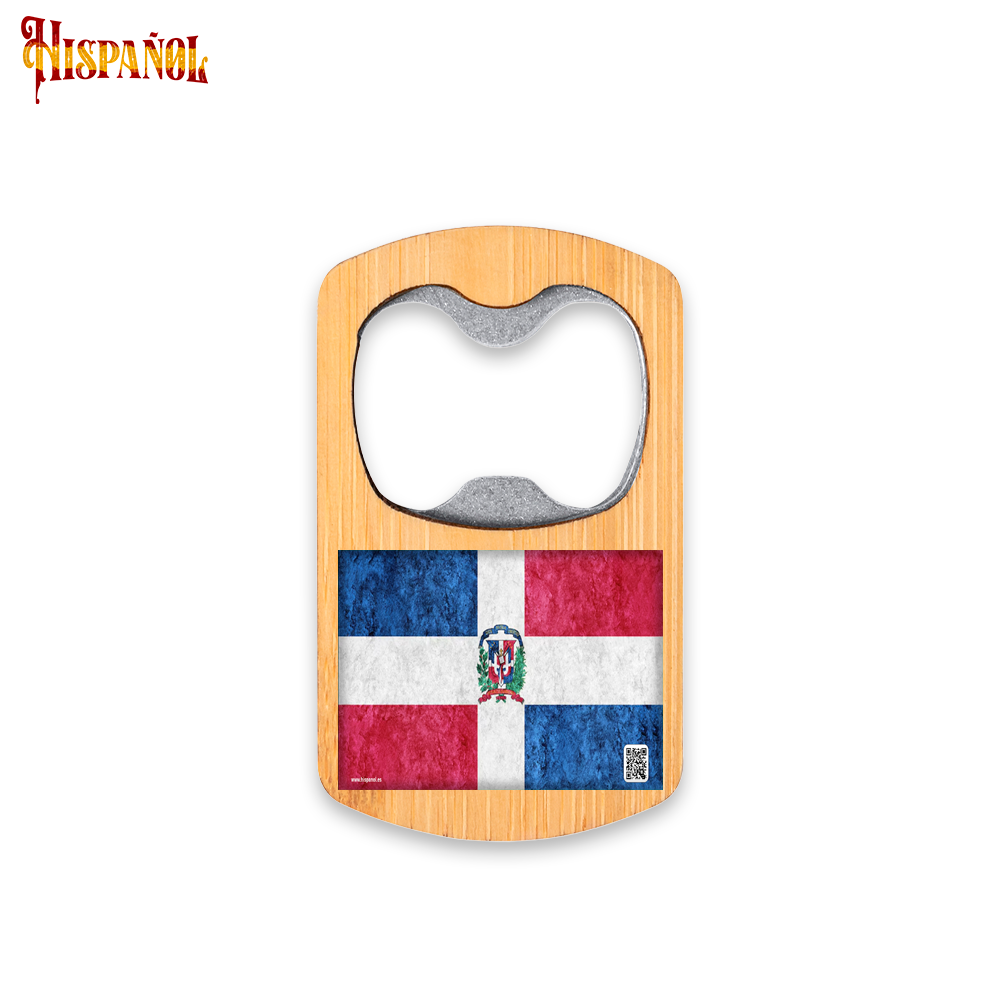 Abridor de Botellas República Dominicana - Bandera y Escudo Nacional