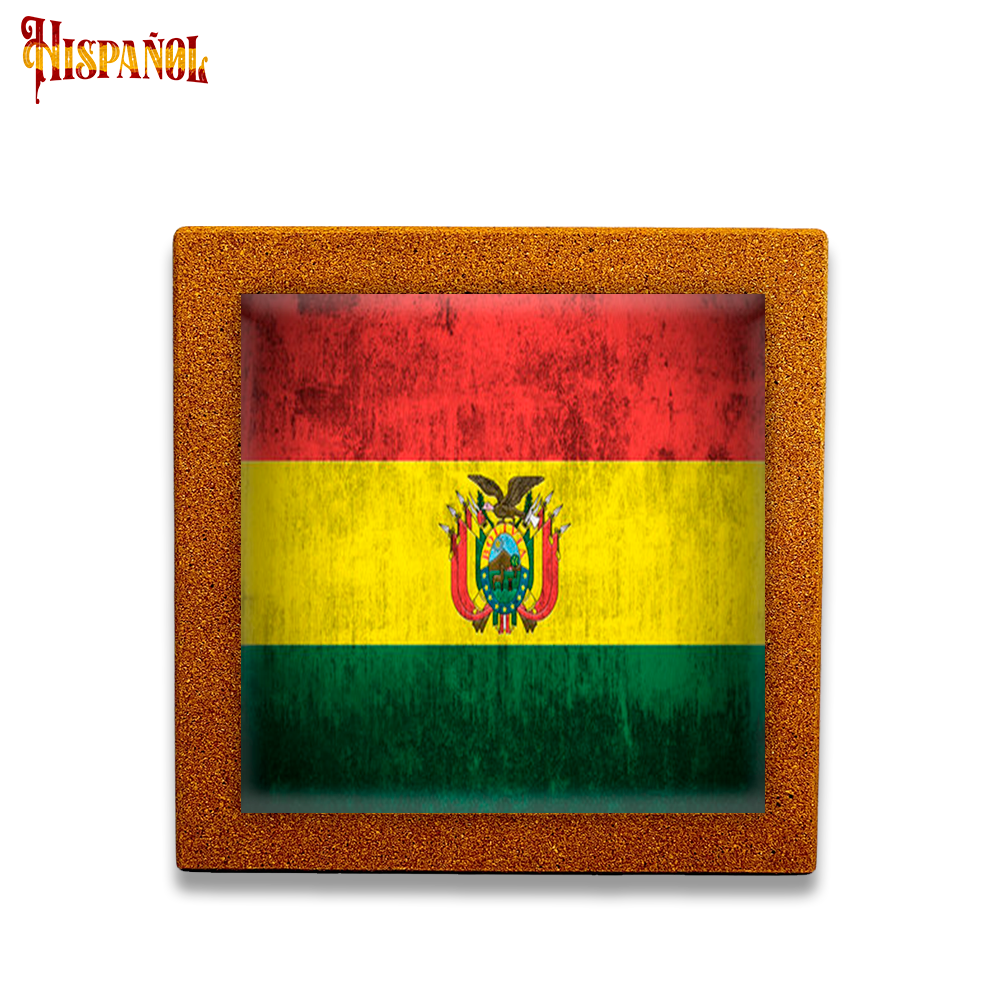 Baldosa Bolivia - Bandera y Escudo Nacional
