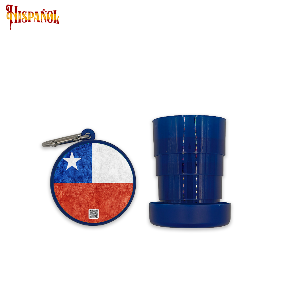 Vaso Portátil Chile - Bandera y Escudo Nacional