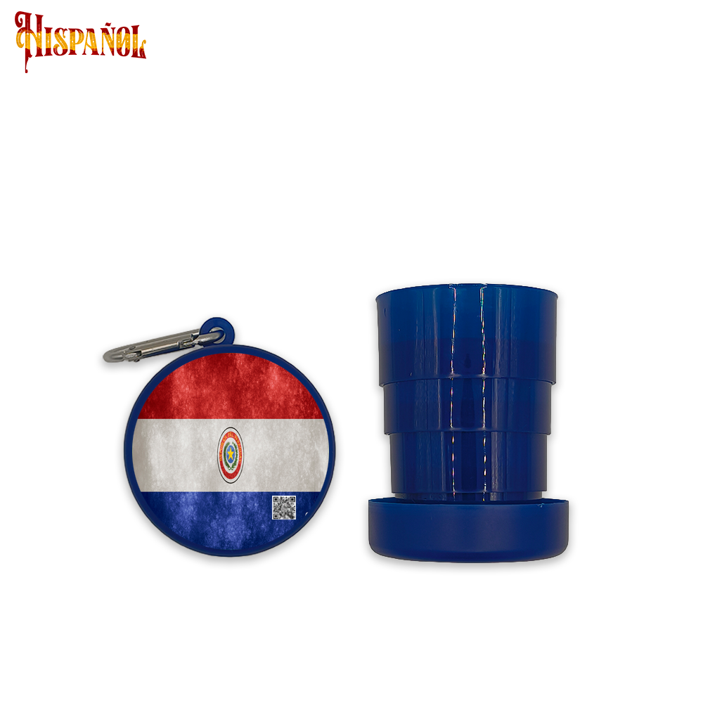 Vaso Portátil Paraguay - Bandera y Escudo Nacional