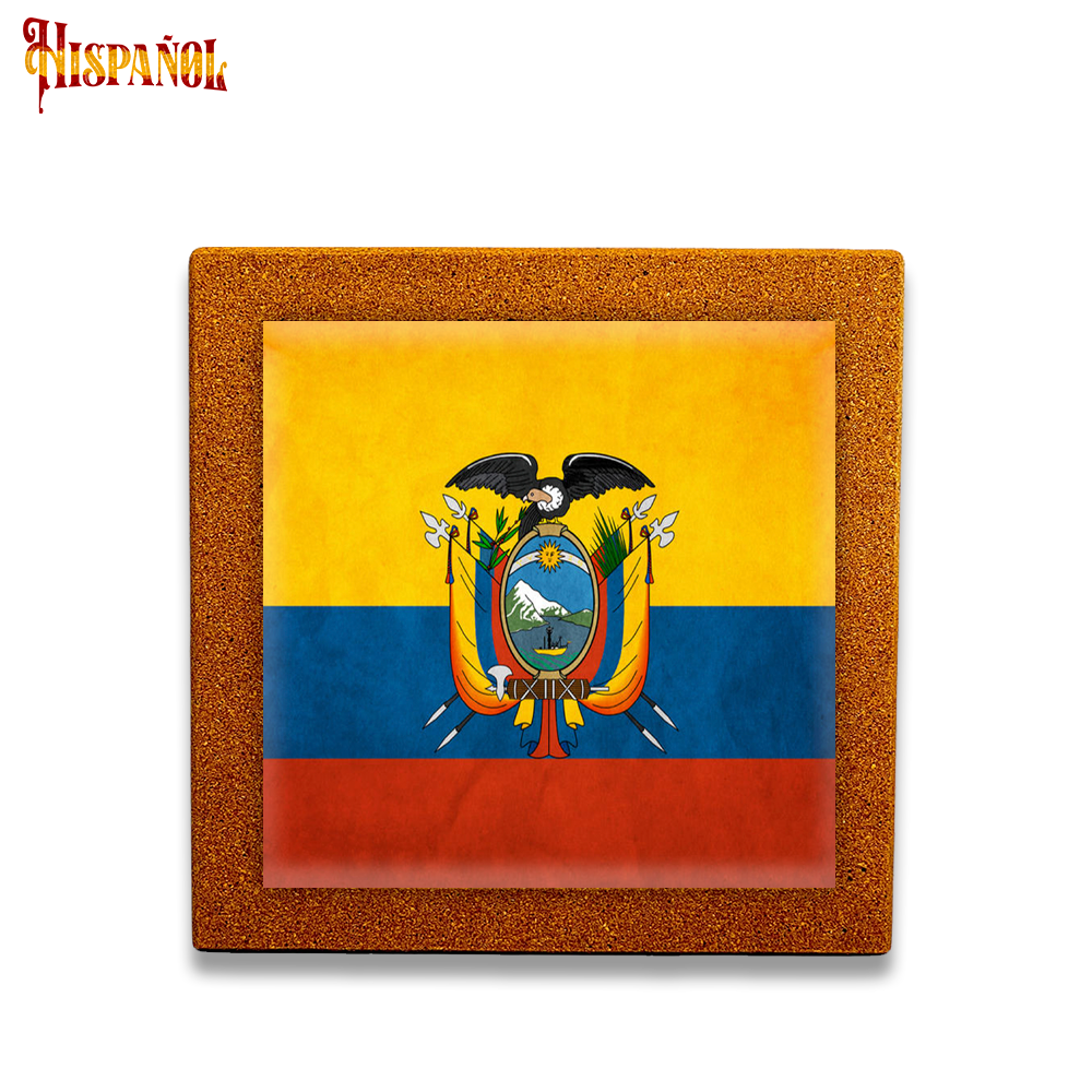 Baldosa Ecuador - Bandera y Escudo Nacional
