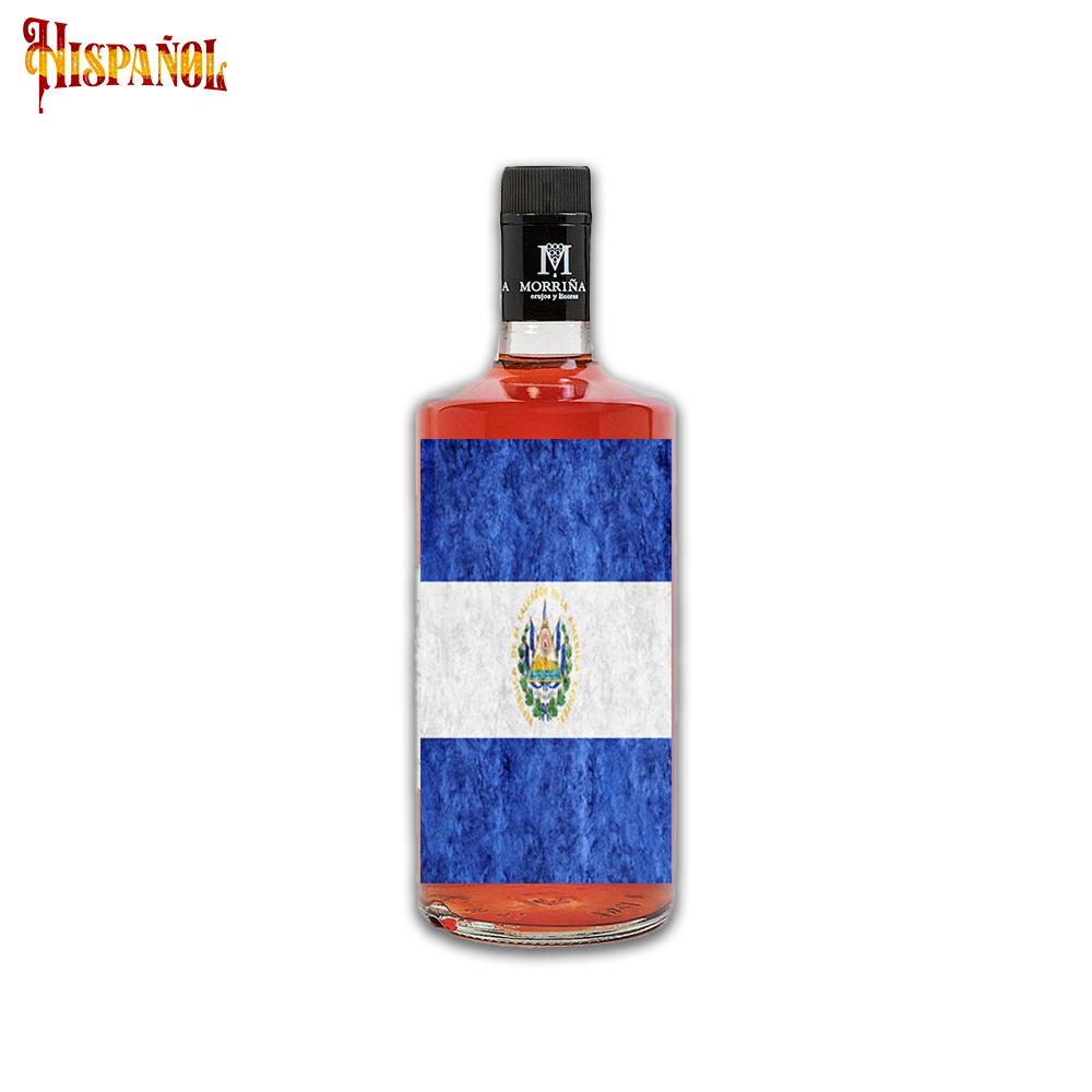 Pacharán El Salvador - Bandera y Escudo Nacional