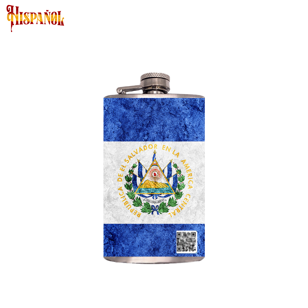 Petaca El Salvador - Bandera y Escudo Nacional