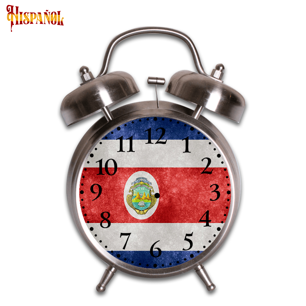 Reloj Despertador Costa Rica - Bandera y Escudo Nacional