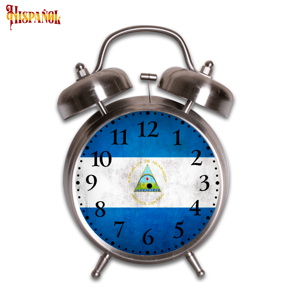 Reloj Despertador Nicaragua - Bandera y Escudo Nacional
