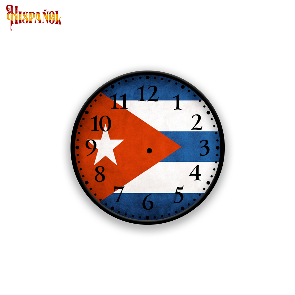 Reloj de Pared Cuba - Bandera y Escudo Nacional