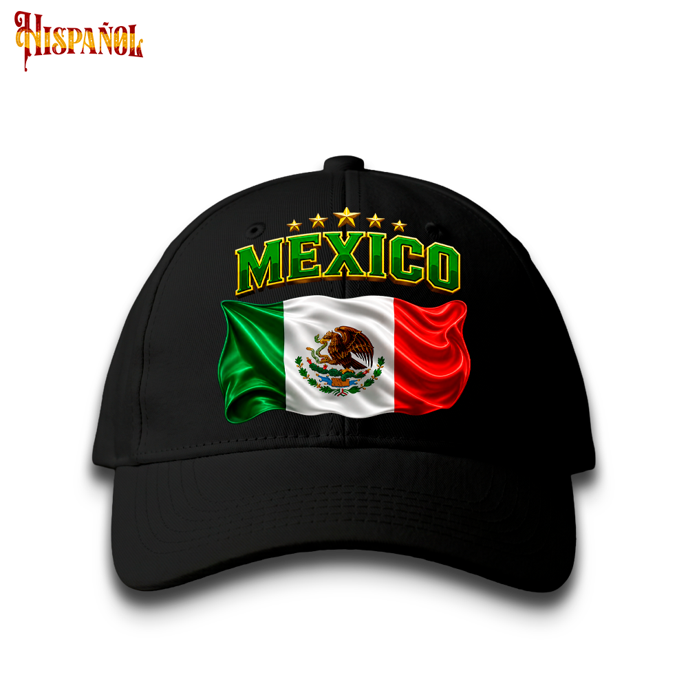 Gorra México - Bandera y Estrellas