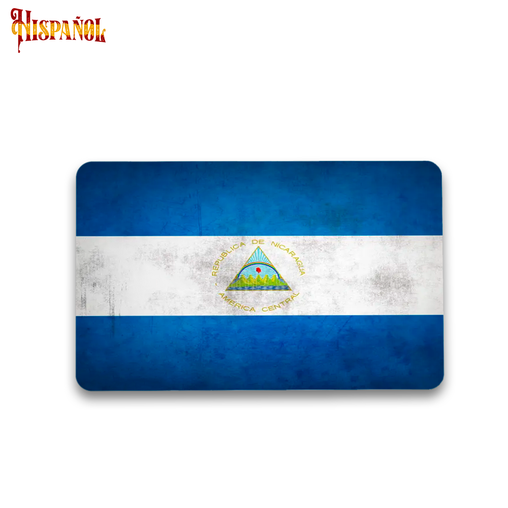 Pegatina Nicaragua - Bandera y Escudo Nacional