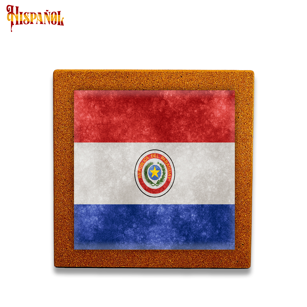 Baldosa Paraguay - Bandera y Escudo Nacional