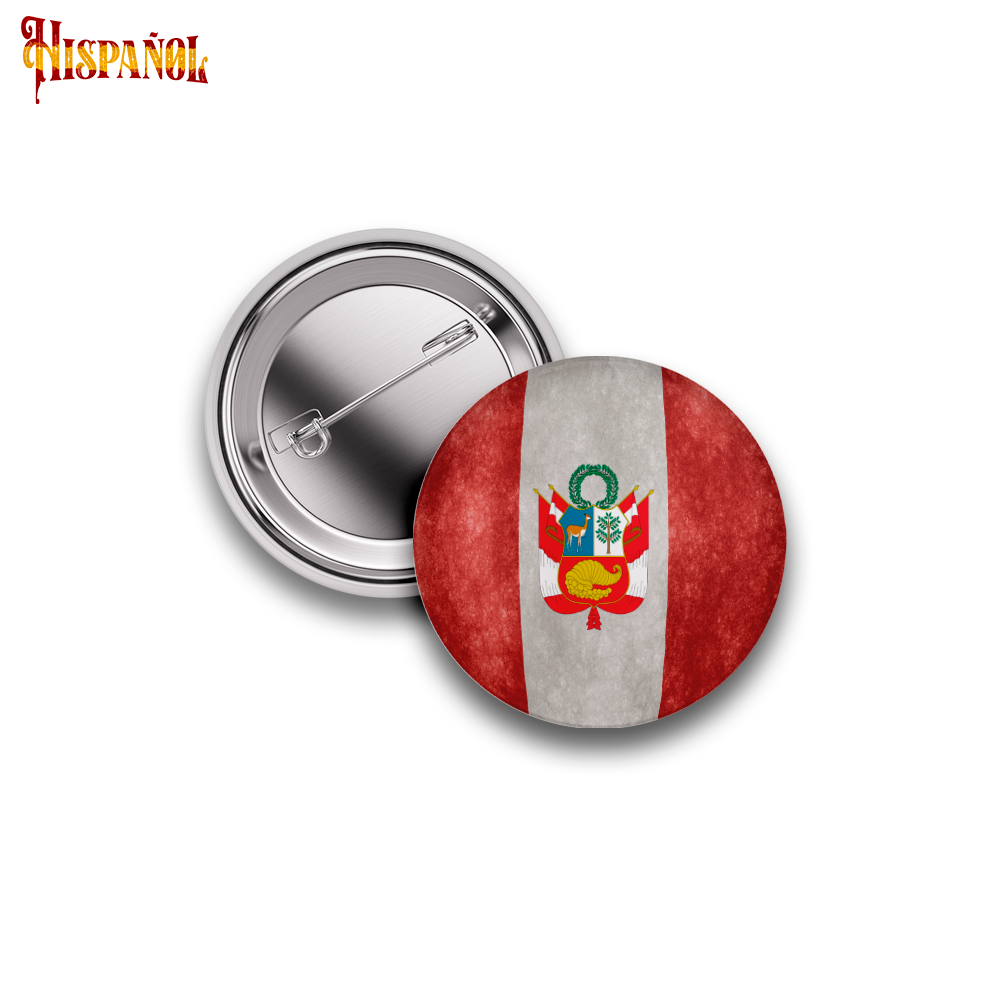 Pin Perú - Bandera y Escudo Nacional