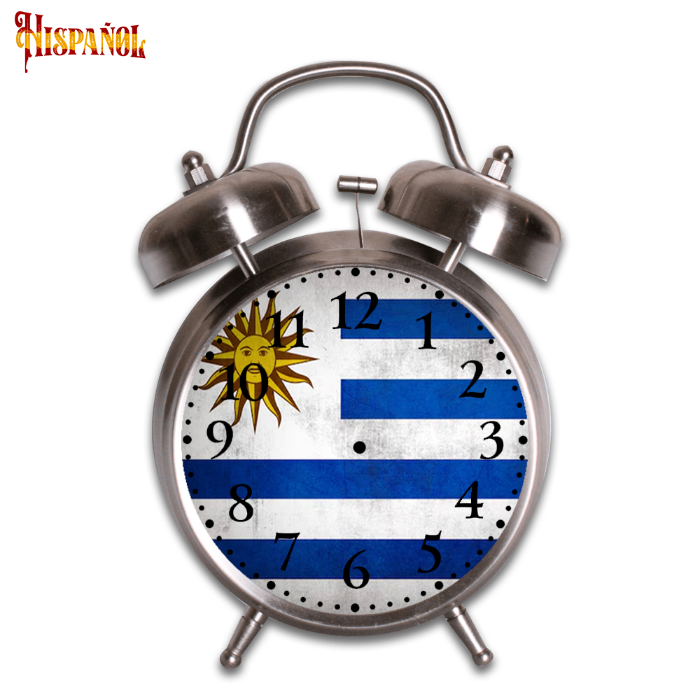 Reloj Despertador Uruguay - Bandera y Escudo Nacional