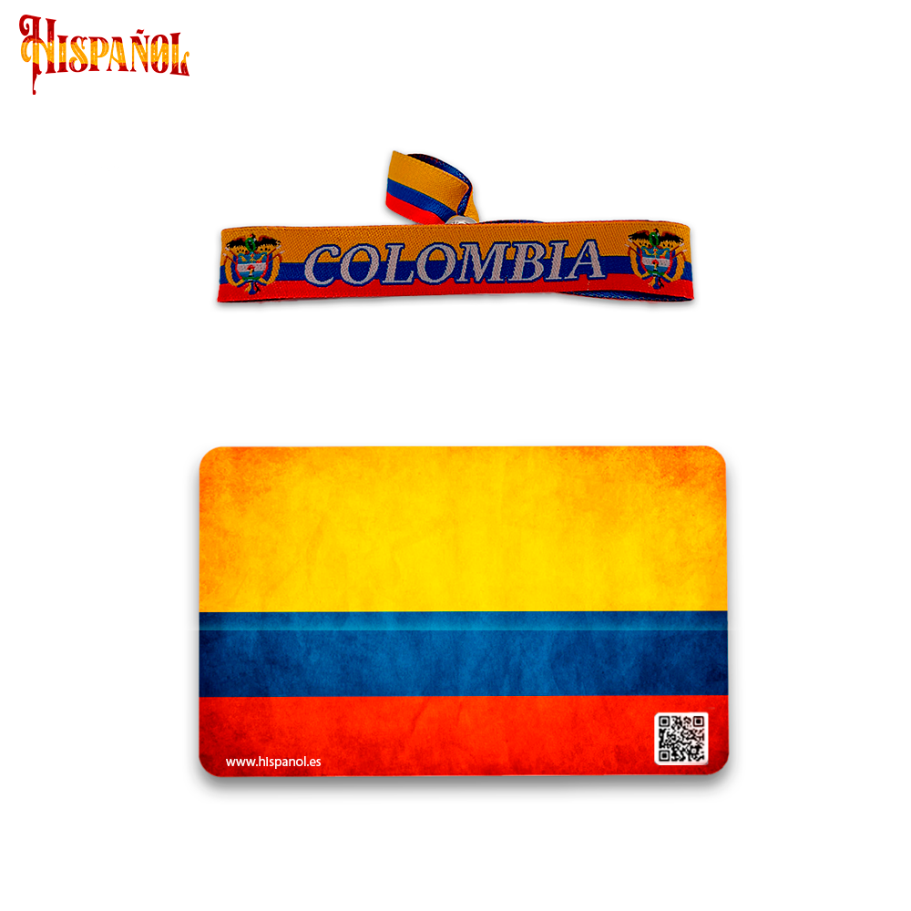 Pack Latino Colombia - Pulsera + Pegatina