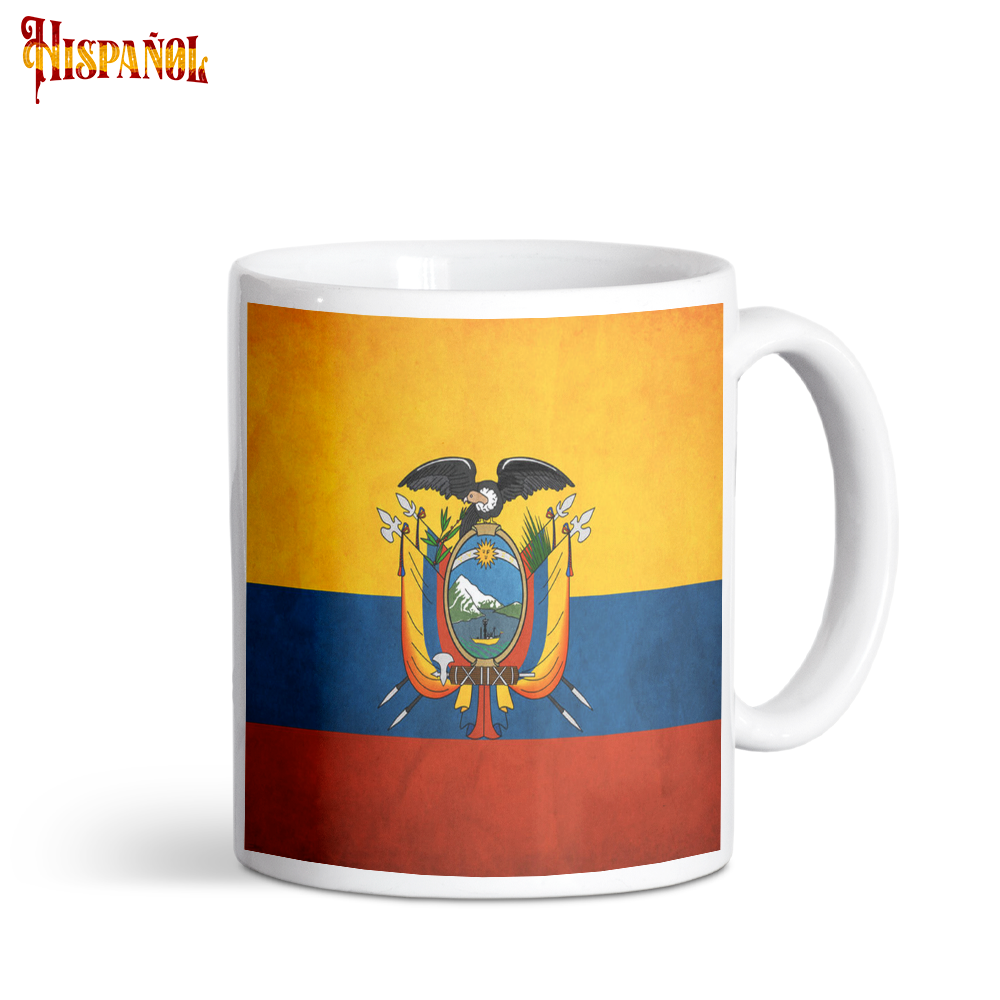 Taza Ecuador - Bandera y Escudo Nacional
