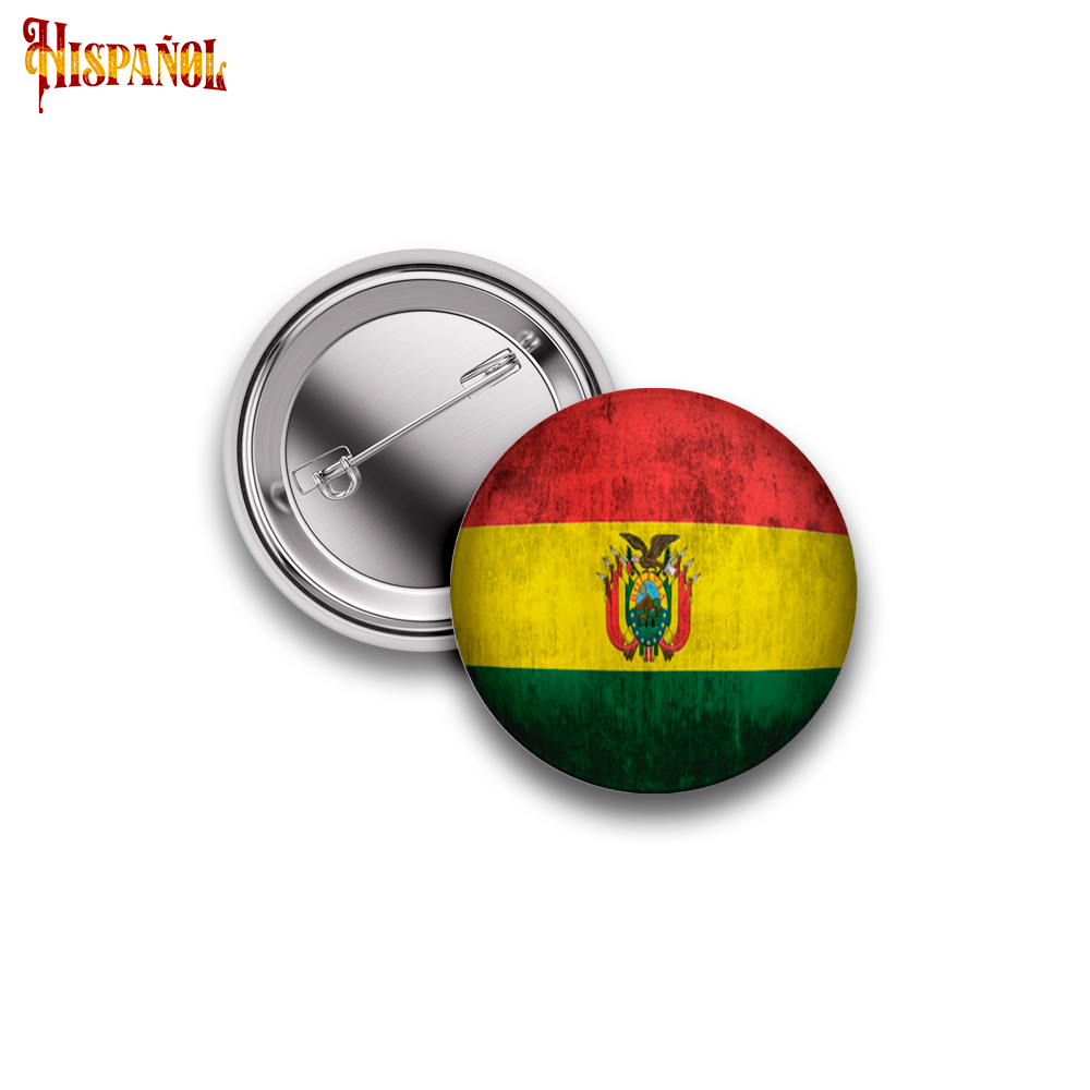 Pin Bolivia - Bandera y Escudo Nacional
