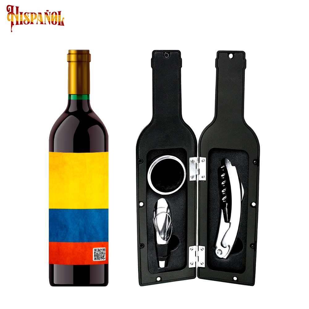 Kit Sacacorchos Colombia - Bandera y Escudo Nacional