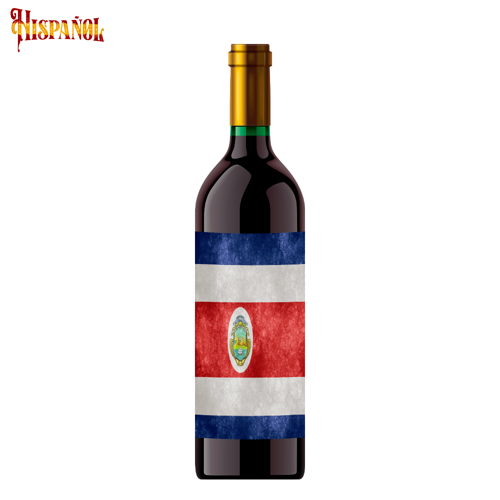 Vino Tinto Costa Rica - Bandera y Escudo Nacional