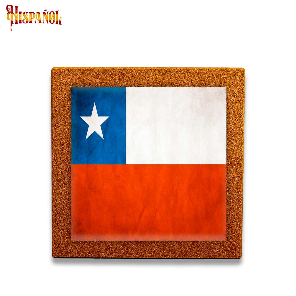 Baldosa Chile - Bandera y Escudo Nacional