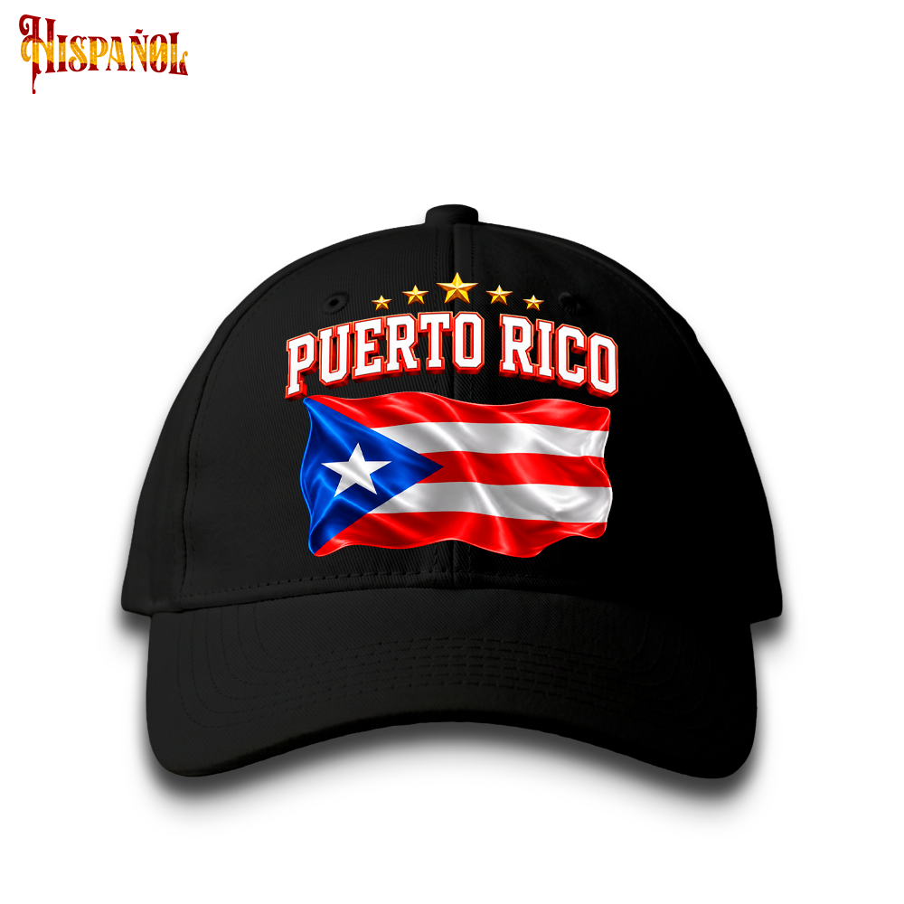 Gorra Puerto Rico - Bandera y Estrellas