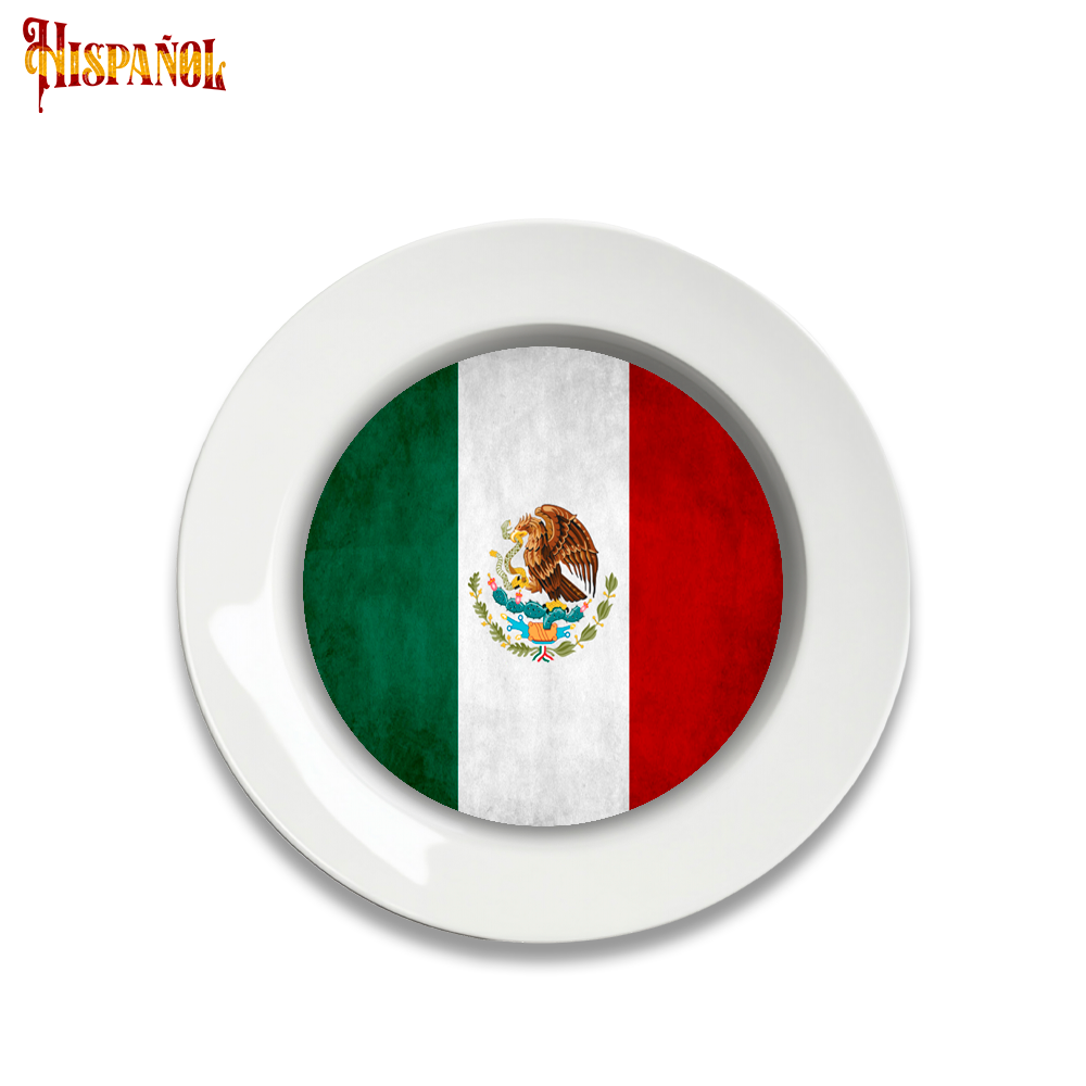 Plato México - Bandera y Escudo Nacional