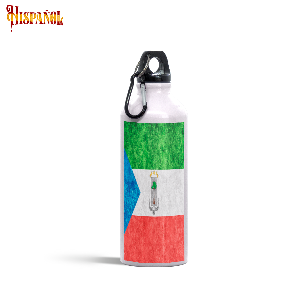 Cantimplora Guinea Ecuatorial- Bandera y Escudo Nacional